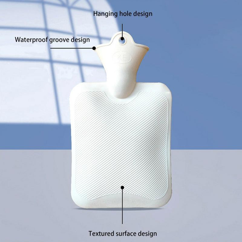 Forróvizes táska télre 1000 ml-es melegvizes palack plüss nyuszi fedővel Hordozható melegvizes táska kézre, lábra hasra