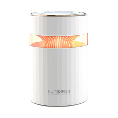 900 ml-es dupla fúvókás légpárásító színes könnyű némítású Heavy Fogger USB Humidificador légtisztítóval otthoni irodába, hálószobába