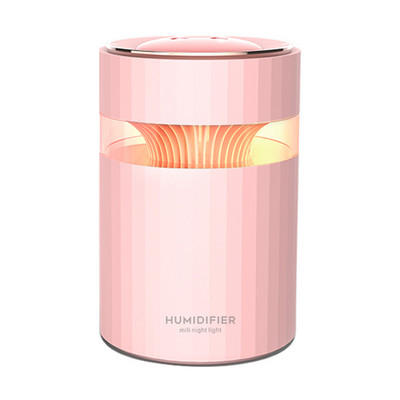 900 ml-es dupla fúvókás légpárásító színes könnyű némítású Heavy Fogger USB Humidificador légtisztítóval otthoni irodába, hálószobába