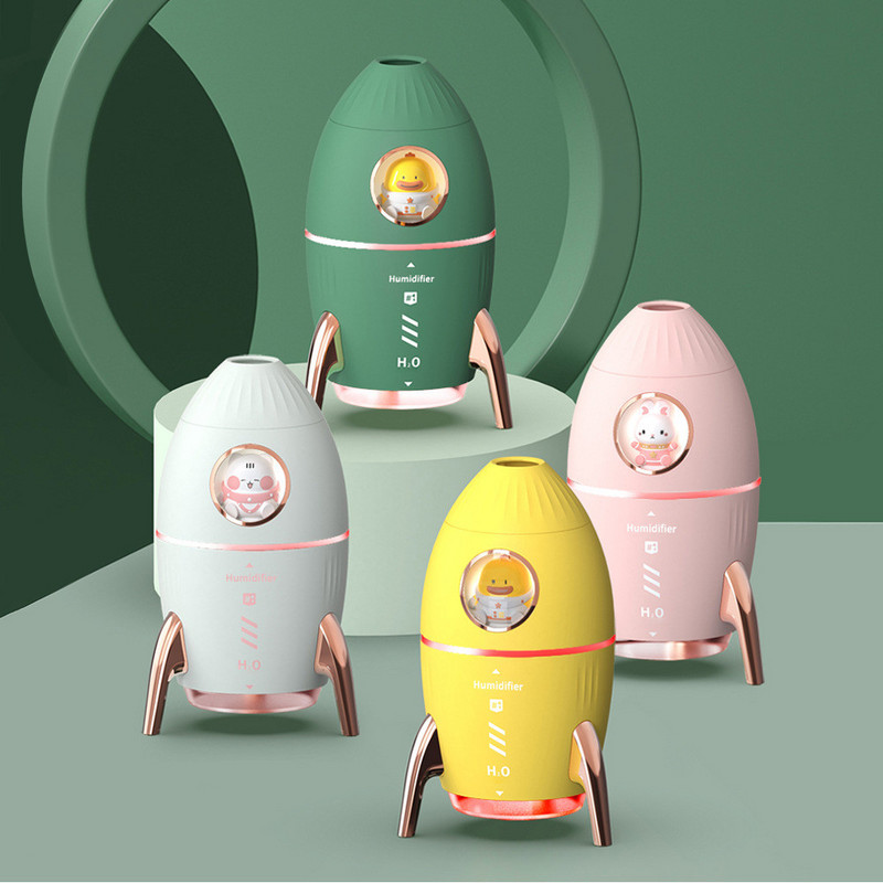 2023 Rocket Jellyfish õhuniisutaja Kid Gift loominguline modelleerimine Cool Mist eeterlikud õlid hajuti lõhnaaine hajuti niisutajad