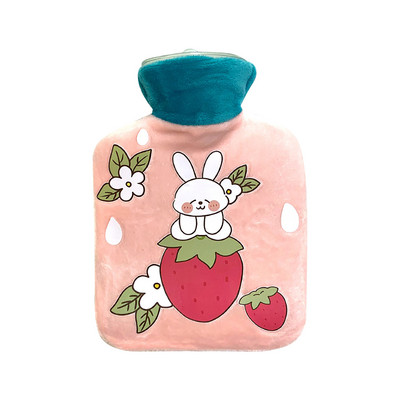 Sticlă de apă caldă Sticlă de apă caldă reîncărcabilă Sticlă portabilă de apă caldă Sticlă mică de PVC rezistentă la explozie (500 ml) tp