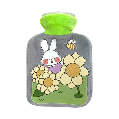 Sticlă de apă caldă Sticlă de apă caldă reîncărcabilă Sticlă portabilă de apă caldă Sticlă mică de PVC rezistentă la explozie (500 ml) tp