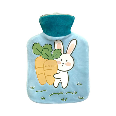 Sticlă de apă caldă Sticlă de apă caldă reîncărcabilă Sticlă portabilă de apă caldă Sticlă mică de PVC rezistentă la explozie (500 ml) tp