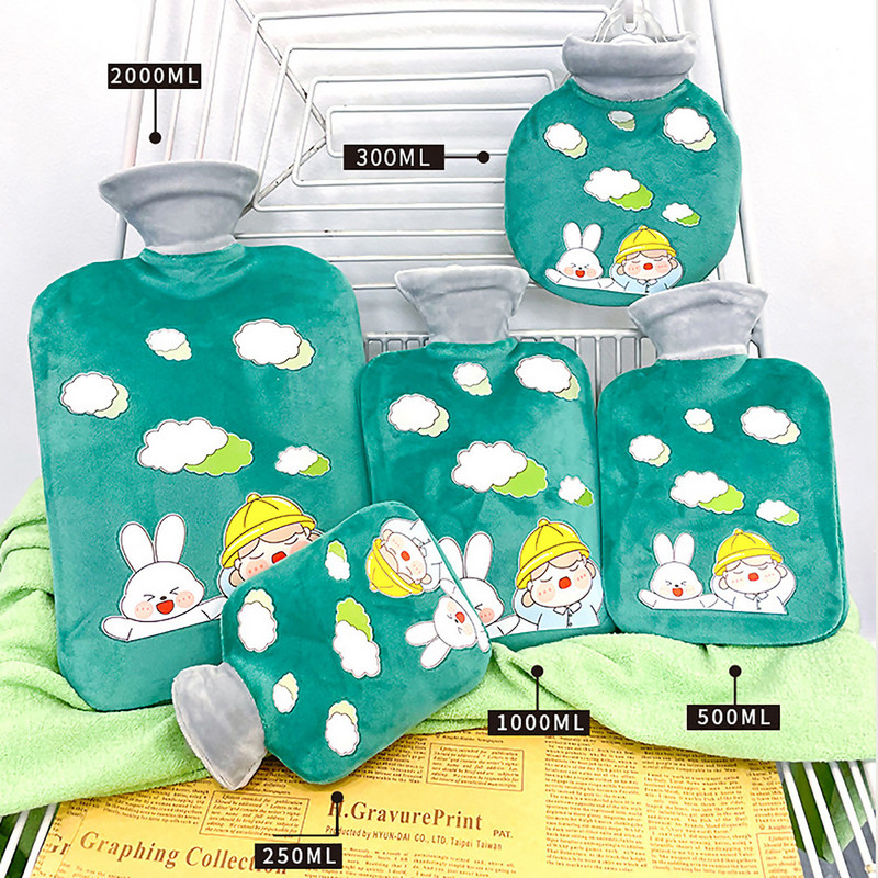 Sticlă de apă caldă Sticlă de apă caldă reîncărcabilă Sticlă portabilă de apă caldă Sticlă mică de PVC rezistentă la explozie (500 ml) tp