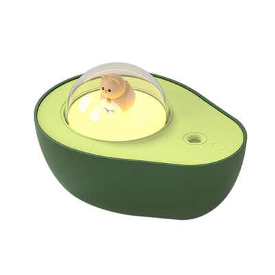 Avokaado õhuniisutaja mini USB juhtmevaba aroomi eeterlike õlide hajuti öövalgusega lauaarvuti kaasaskantava udumasina udupihustiga