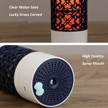 3 σε 1 mini Lucky Cup Humidifier USB Ultrasonic Aroma Diffuser Διαχύτη αιθέριου ελαίου με φως LED ανεμιστήρα USB για υγραντήρες αυτοκινήτου