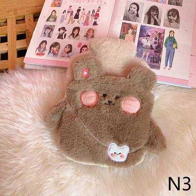 Aranyos PVC stressz-fájdalomcsillapító melegvizes palacktáska Kawaii kötött puha, kényelmes huzat Téli meleg meleg újrafelhasználható kézmelegítő