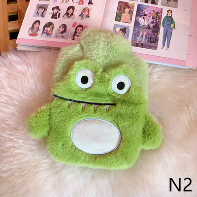 Aranyos PVC stressz-fájdalomcsillapító melegvizes palacktáska Kawaii kötött puha, kényelmes huzat Téli meleg meleg újrafelhasználható kézmelegítő