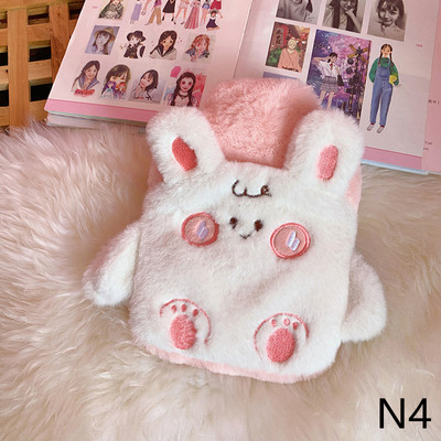 Aranyos PVC stressz-fájdalomcsillapító melegvizes palacktáska Kawaii kötött puha, kényelmes huzat Téli meleg meleg újrafelhasználható kézmelegítő