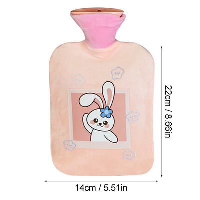 Uus moekujundus 500 ml PVC korduvtäidetav kuumaveepudel Kaasaskantav kuumaveepudel Väike plahvatuskindel pudel kodukaunistus