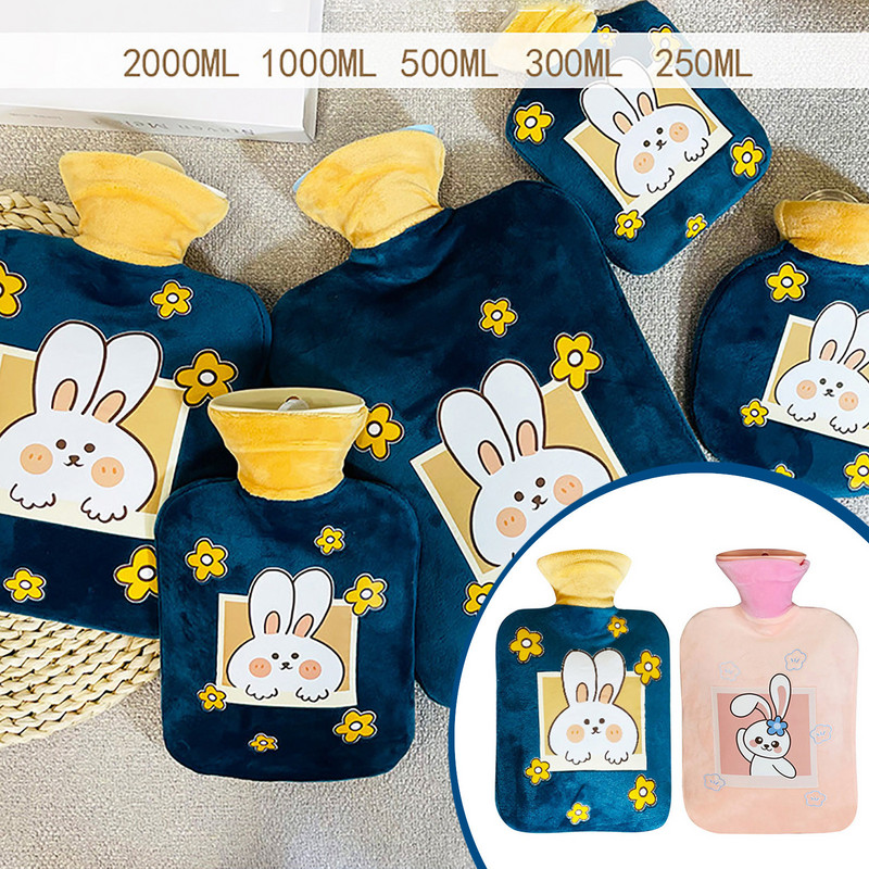 Uus moekujundus 500 ml PVC korduvtäidetav kuumaveepudel Kaasaskantav kuumaveepudel Väike plahvatuskindel pudel kodukaunistus