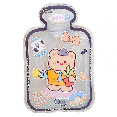 Kawaii Rabbit Bear kätesoojendaja Quicksand Student Girl kuumaveekott multikas õhukindla kaanega isoleeritud veekoti soe kott