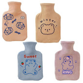 350 ml-es klasszikus melegvizes táska vízbefecskendezéses melegvizes táska Aranyos melegvizes palack táska puha fedelű hordozható kézmelegítő palackok