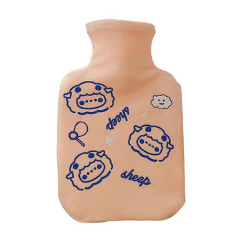 Κλασική τσάντα ζεστού νερού 350 ml Σακούλα ζεστού νερού με έγχυση ζεστού νερού Χαριτωμένη τσάντα για μπουκάλι ζεστού νερού με μαλακό κάλυμμα Φορητά μπουκάλια ζεστού νερού