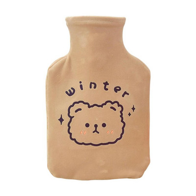 350 ml-es klasszikus melegvizes táska vízbefecskendezéses melegvizes táska Aranyos melegvizes palack táska puha fedelű hordozható kézmelegítő palackok