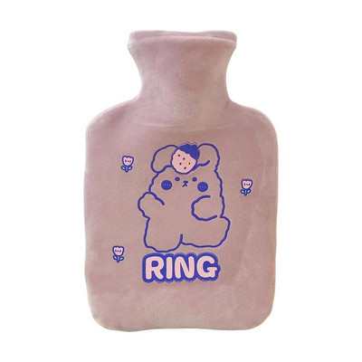 350 ml-es klasszikus melegvizes táska vízbefecskendezéses melegvizes táska Aranyos melegvizes palack táska puha fedelű hordozható kézmelegítő palackok