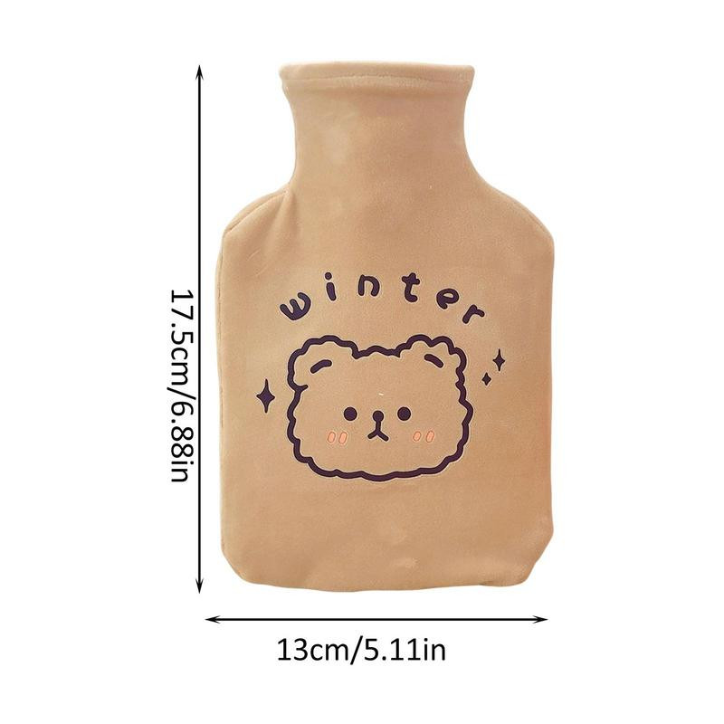 350 ml-es klasszikus melegvizes táska vízbefecskendezéses melegvizes táska Aranyos melegvizes palack táska puha fedelű hordozható kézmelegítő palackok