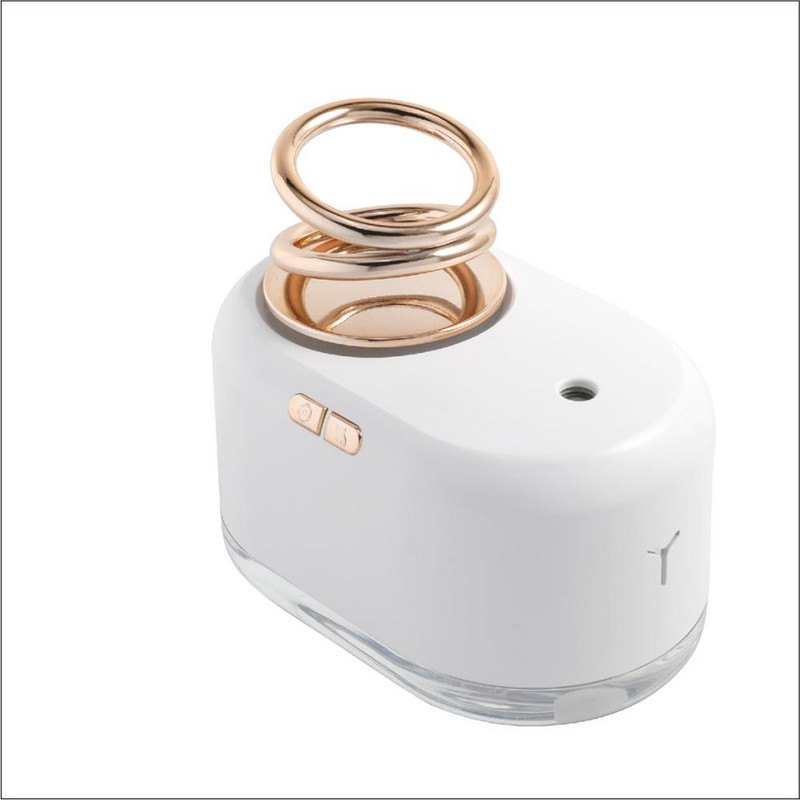 Mini umidificator dinamic suspendat cu inel, portabil, baterie de 2000 mAh, difuzor electric de aromoterapie, umidificator de aer cu ultrasunete