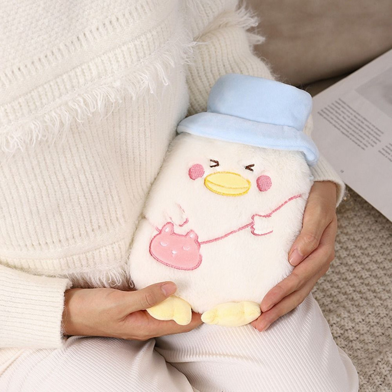 Δώρο ζεστά εργαλεία Μίνι φορητό χαριτωμένο μοτίβο μπουκάλι ζεστού νερού Ασφάλεια Αντιεκρηκτική θερμαντική συσκευή χεριών βελούδινο ζώο κινουμένων σχεδίων