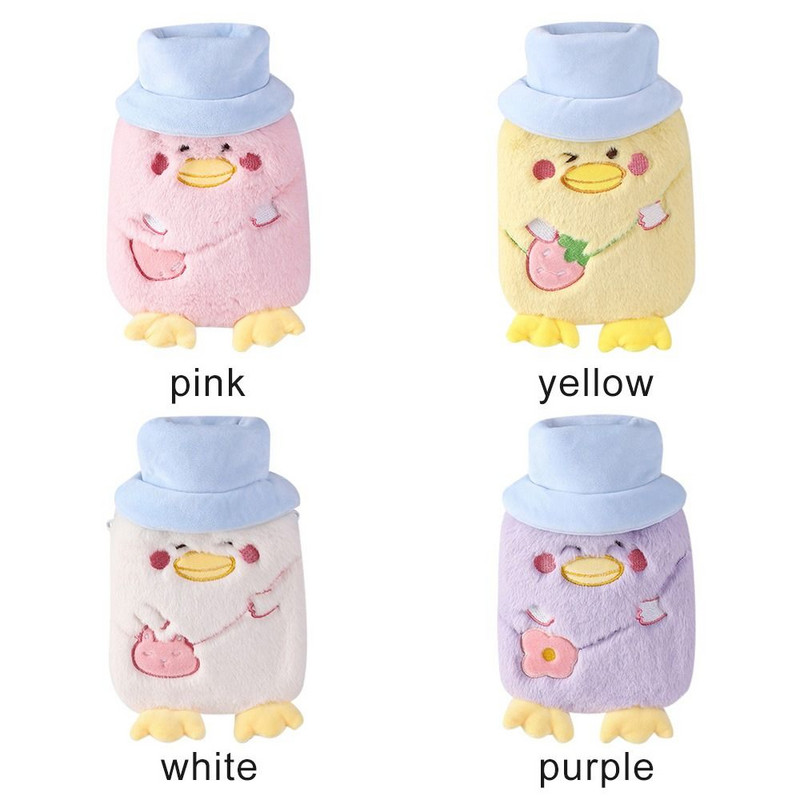 Δώρο ζεστά εργαλεία Μίνι φορητό χαριτωμένο μοτίβο μπουκάλι ζεστού νερού Ασφάλεια Αντιεκρηκτική θερμαντική συσκευή χεριών βελούδινο ζώο κινουμένων σχεδίων