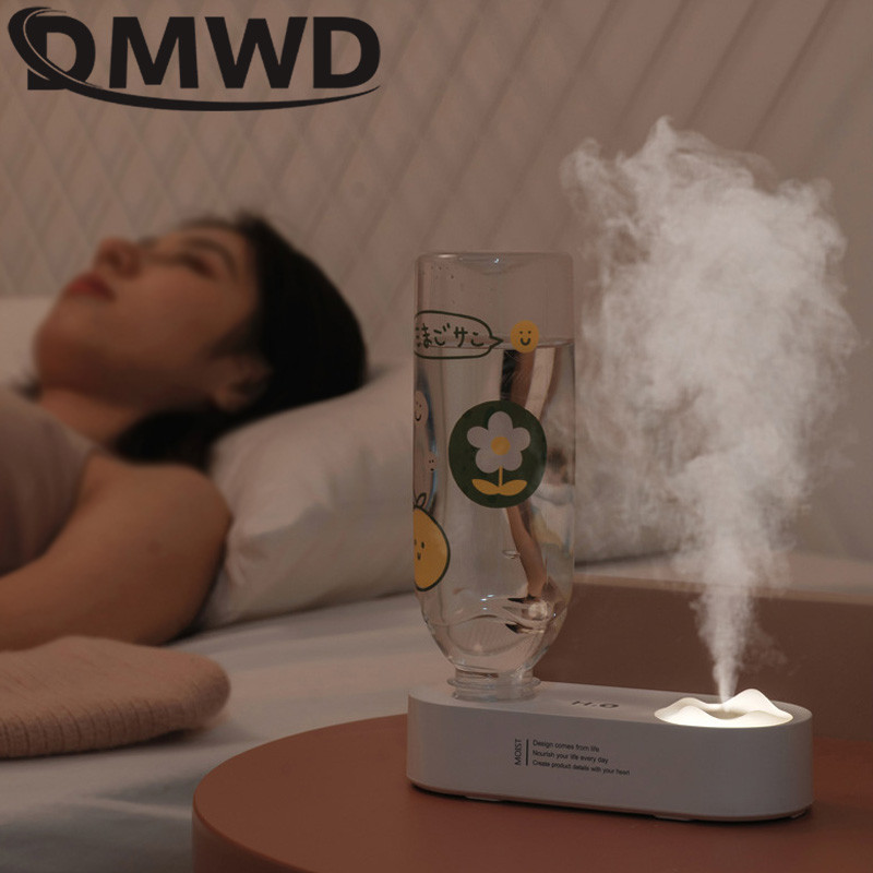 DMWD USB Sticla de apa Umidificator cu ultrasunete Difuzor Fogger Air Mini Electric Aromaterapie Produs de ceata Umidificatoare incarcabile