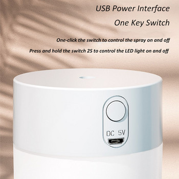 Υγραντήρας αέρα USB με πολύχρωμο LED νυχτερινό φως 260ML Ultrasonic Cool Mist Maker Fogger Aromatherapy Diffuser Humidificador