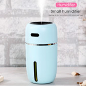 USB mini légdiffúzor párásító 7 LED színnel otthoni irodai szállodai hordozható két üzemmódú illóolaj köd permetező diffúzor