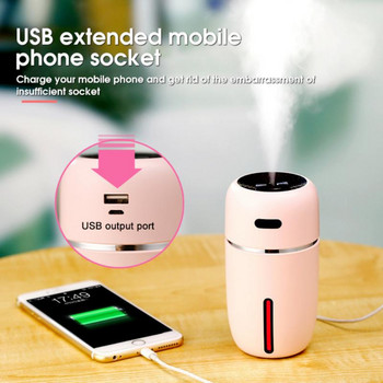 USB Mini Air Diffuser Humidifier with 7 LED Colors Home Office Hotel Portable Two Modes Essential Oil Mist Diffuser