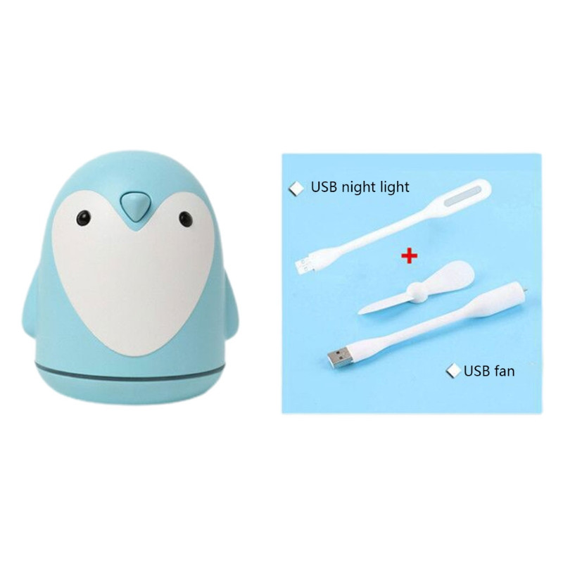 Kodune armas multikas Little Penguin õhuniisutaja pihusti kaasaskantav USB laadimine