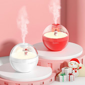 220ML Snowman Mini Humidifier USB Portable Electric Ultrasonic Cool Mist Maker Aromatherapy Oil Diffuser for Christmas Gift