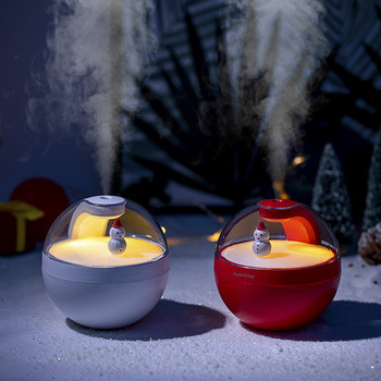 220ML Snowman Mini Humidifier USB Portable Electric Ultrasonic Cool Mist Maker Aromatherapy Oil Diffuser for Christmas Gift