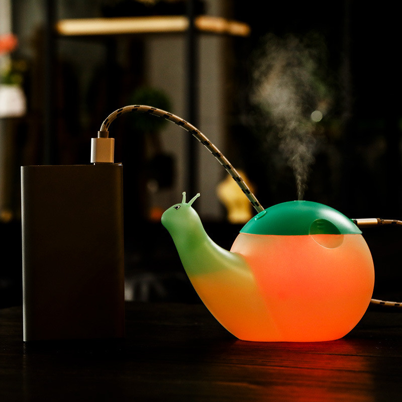 550 ml mielas sraigių oro drėkintuvas, didelės talpos ultragarsinis aromatinis aliejaus difuzorius naktinis šviestuvas mini USB namų biuro automobilinis rūko gamintojas