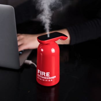 Най-новият 200 мл пожарен овлажнител на въздуха Ароматно масло Дифузор USB охлаждаща мъгла спрей с цветна нощна светлина за домашен автомобил