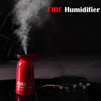 Νεότερος 200ml Fire Air Humidifier Aroma Oil Diffuser USB Cool Mist Sprayer με πολύχρωμο νυχτερινό φως για οικιακό αυτοκίνητο