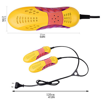18W EU Plug Race Car Shape Voilet Light Сушилня за обувки Протектор за крака Обувка Миризма Дезодорант Устройство за обезвлажняване Сушилня за обувки Нагревател