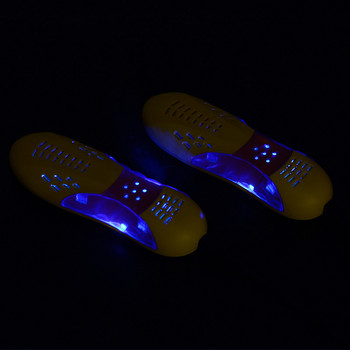 18W EU Plug Race Car Shape Voilet Light Παπούτσια στεγνωτήριο ποδιών Προστατευτικό μπότας οσμή Αποσμητικό συσκευής Dehumidify Device Shoes Drier Heater