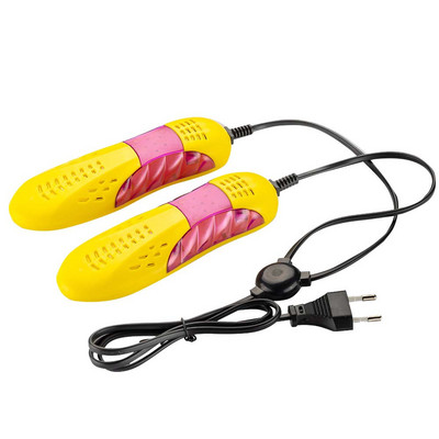 18 W EU Plug Race Car Shape Voilet Light Cipőszárító Lábvédő Csizma szag Dezodor Párátlanító Készülék Cipők Szárító Fűtő