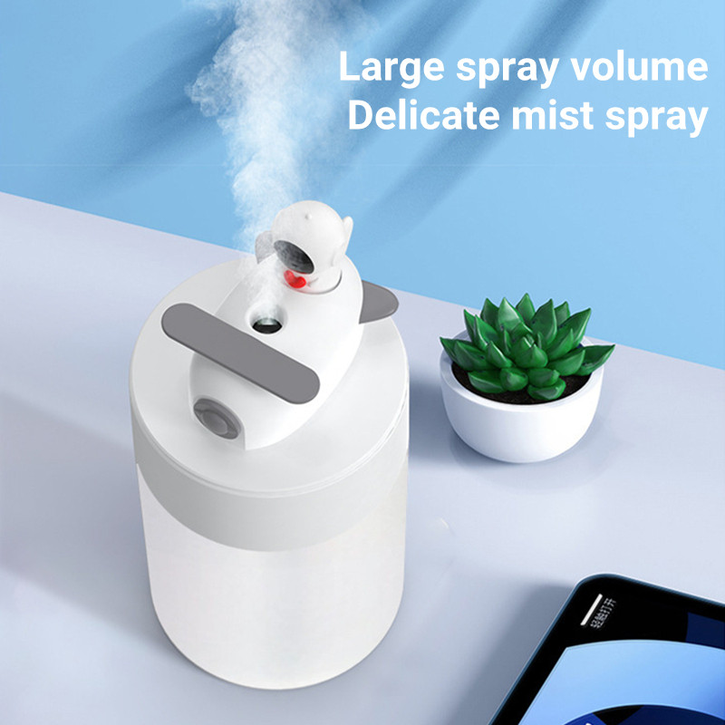 Cartoon Astronaut Doll elektromos légpárásító USB ultrahangos Cool Mist víz aroma diffúzor otthoni párásító diffúzorhoz