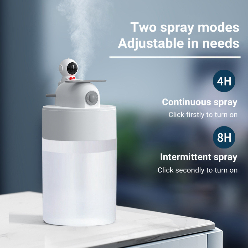 Cartoon Astronaut Doll elektromos légpárásító USB ultrahangos Cool Mist víz aroma diffúzor otthoni párásító diffúzorhoz