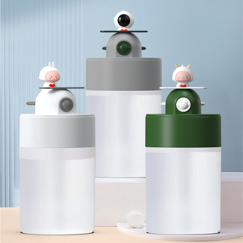 Cartoon Astronaut Doll elektromos légpárásító USB ultrahangos Cool Mist víz aroma diffúzor otthoni párásító diffúzorhoz