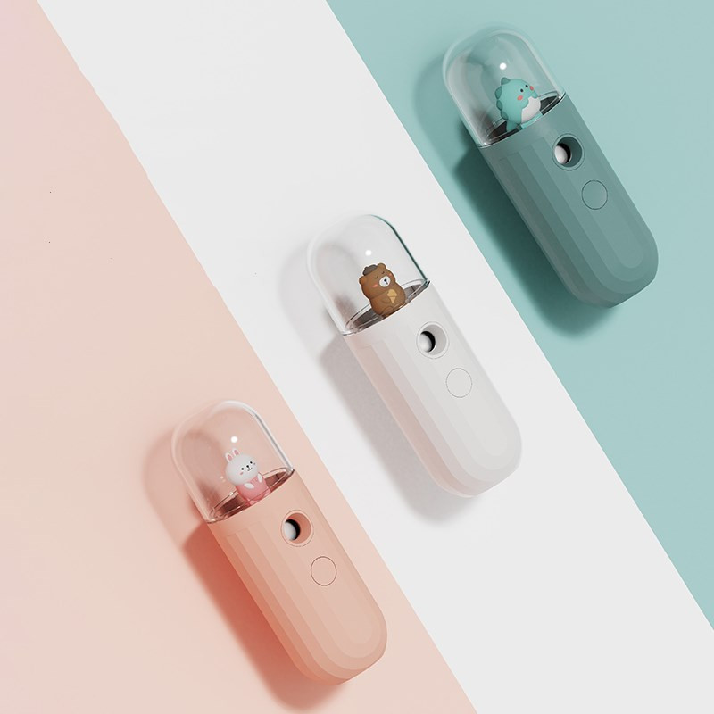 Φορητός φορητός υγραντήρας αέρα προσώπου υπερήχων Mini επαναφορτιζόμενος Cute Pet Face Steamer Water Sprayer Diffuser Nano MistMaker