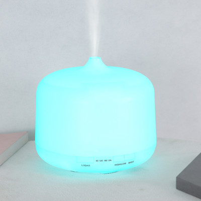 Légpárásító 500ml Ultrahangos aromaterápiás gép illóolaj diffúzor Távirányítós aromadiffúzor színes fénnyel