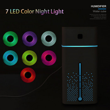 1000ML ултразвуков овлажнител за въздух Дифузор Mute 7 цветна нощна светлина Мини ароматерапевтични дифузери Cool Mist Maker Домашен пречиствател