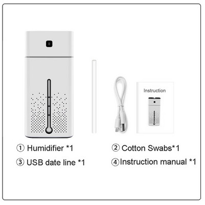 1000ML Ultrasonic Air Humidifier Diffuser Mute 7 Color Night Light Mini Aromatherapy Diffusers Cool Mist Maker Home Purifier