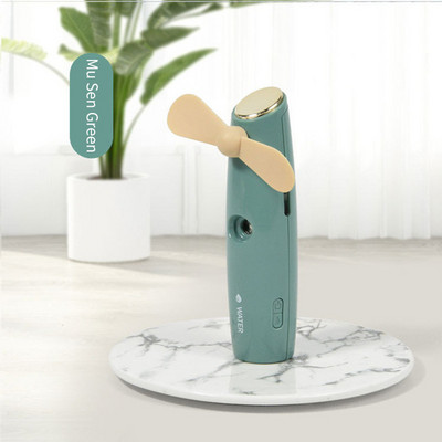 Õhuniisutajad Pihusti Väike ventilaator Käeshoitav Õpilane Usb Laadimine Vee täitmine Instrument Külmutus Niisutaja Vaikne