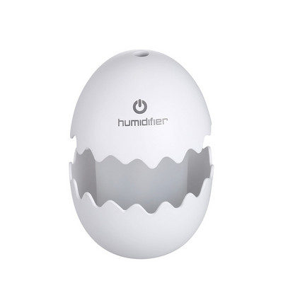 Kreatív Funny Egg Diffúzor Párásító Meleg Éjszakai Fény USB Mini Diffúzor Otthoni Irodai Asztali Ködkészítő