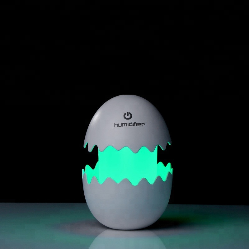 Kreatív Funny Egg Diffúzor Párásító Meleg Éjszakai Fény USB Mini Diffúzor Otthoni Irodai Asztali Ködkészítő