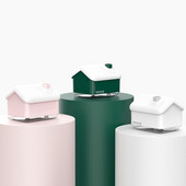 300ML Creative Snow House Humidifier USB Aroma Essential Oil Diffuser with Light