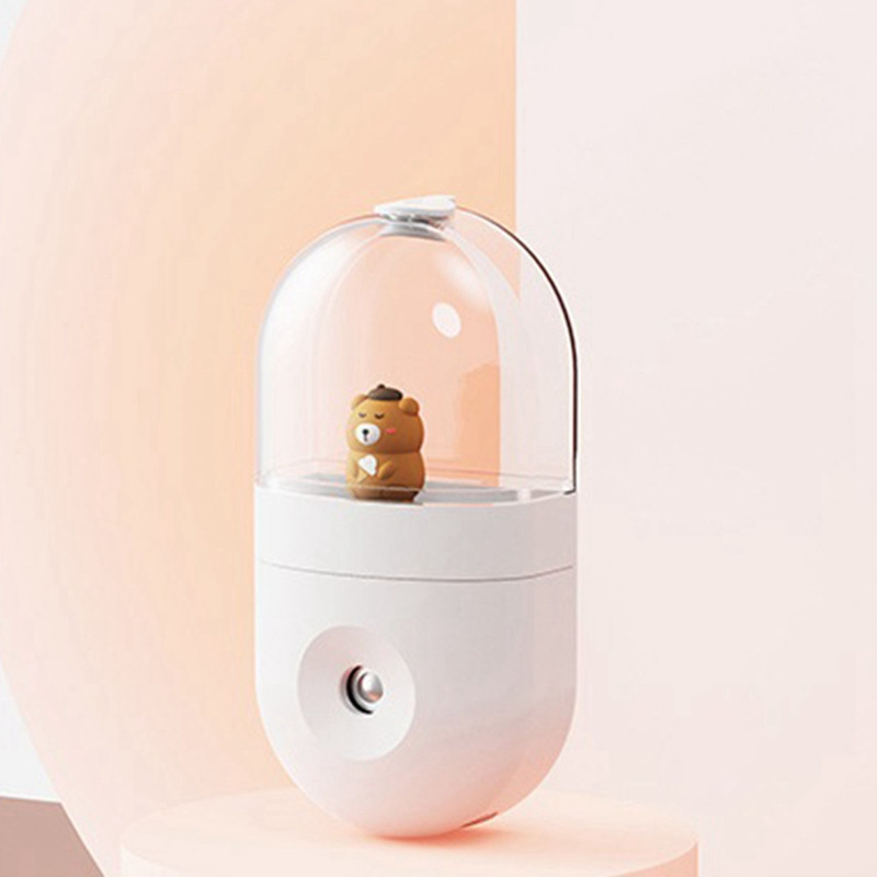 Umidificator de mașină Păpușă drăguță de desene animate, portabil, reîncărcabilă, difuzor de parfum Mister, cadou
