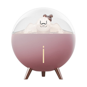 Υγραντήρας αέρα USB Quiet Space Bear with LED Light Mini Humidificador Mist Maker Aromatherapy for Home Office